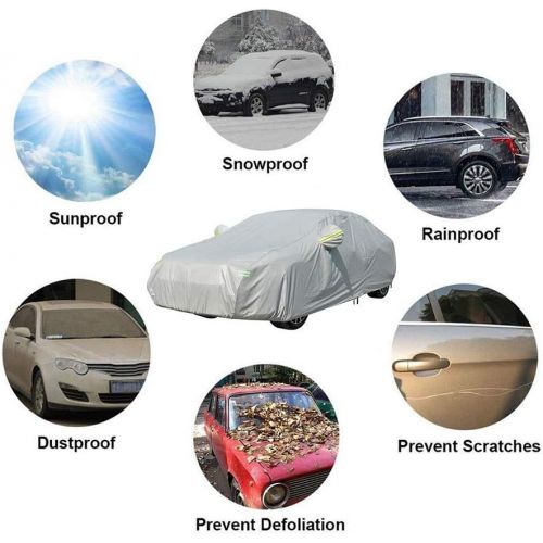  XINGP-Car Cover Car Cover Compatible with Lincoln MKZ MKS MKC MKX MKT All Weather Breathable UV Protection Waterproof Universal Full Car Cover (Size : MKC)