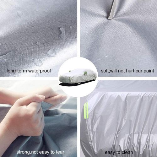  XINGP-Car Cover Car Cover Compatible with Lincoln MKZ MKS MKC MKX MKT All Weather Breathable UV Protection Waterproof Universal Full Car Cover (Size : MKC)