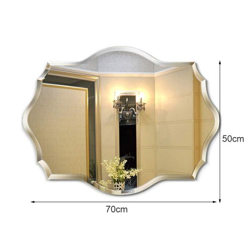  XINGZHE Bathroom Mirror- Wall-Mounted Vanity Mirror- Mirror-Vanity Mirror Decorative Wall Mirror for Bedroom/Bathroom/Hotel Makeup Mirror (Size : 50cm)