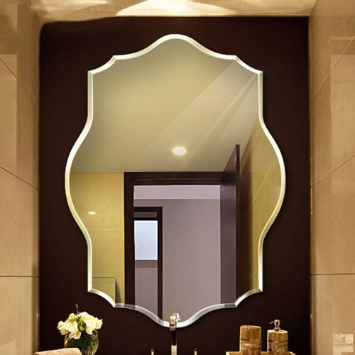  XINGZHE Bathroom Mirror- Wall-Mounted Vanity Mirror- Mirror-Vanity Mirror Decorative Wall Mirror for Bedroom/Bathroom/Hotel Makeup Mirror (Size : 50cm)