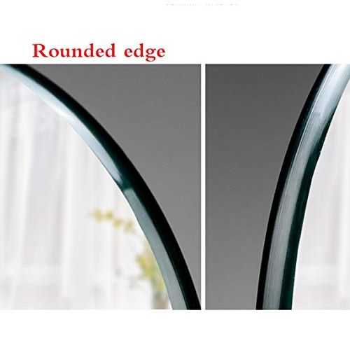  XINGZHE Bathroom Mirror-Minimalist Frameless Round Mirror Decorative Wall Mirror for Bedroom/Bathroom/Hotel Thickness 60-80cm Makeup Mirror (Size : 80cm)