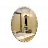 XINGZHE Bathroom Mirror-Wall-Mounted Oval Frameless Vanity Mirror- Modern Minimalist Mirror-Vanity Mirror Decorative Wall Mirror for Bedroom/Bathroom/Hotel Multiple Sizes Makeup Mi