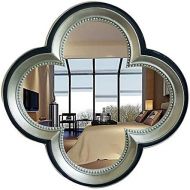 XINGZHE Bathroom Mirror- Wall-Mounted Vanity Mirror-Four-Leaf Mirror-Vanity Mirror Decorative Wall Mirror for Bedroom/Bathroom/Hotel Makeup Mirror (Color : 5, Size : 80x80cm)