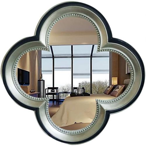  XINGZHE Bathroom Mirror- Wall-Mounted Vanity Mirror-Four-Leaf Mirror-Vanity Mirror Decorative Wall Mirror for Bedroom/Bathroom/Hotel Makeup Mirror (Color : 5, Size : 80x80cm)