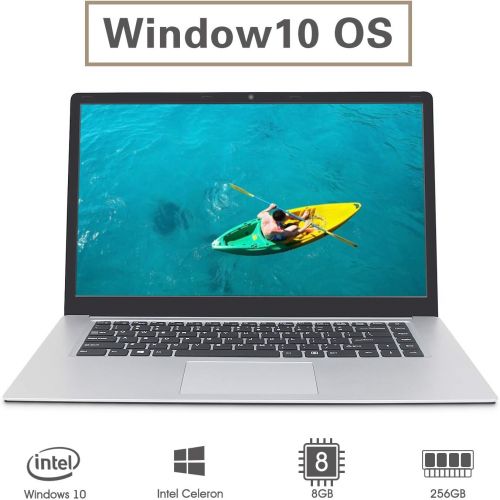  XINYANGCH 2020 15.6-inch Laptop 6G + 256G, celeron J3455 high-Performance Quad-core CPU, 2PCS 4500mAh can Work continuously for 6-8 Hours, WiFi, HDMI, Bluetooth 4.0, Windows 10 (Silver 6G+25