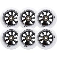 85A Inline Skate Wheels 90MM/100MM/110MM w/Bearings Intended for Roller Blade Wheel Replacement, Roller Skate Wheels, Roller Blade Skating Wheels, 4/6-Pack,6 Pack,110mm