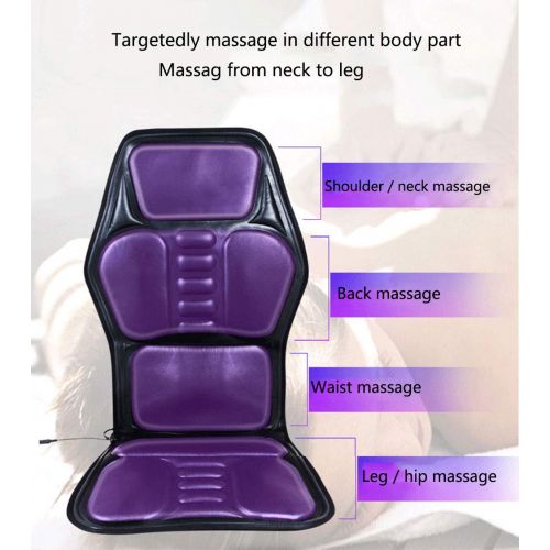  XIUTAO Automobile Massage Cushion for Relieving Stress Fatigue Heating Car Office Seat Massager Neck Shoulder Back Waist Leg Massage Relaxation