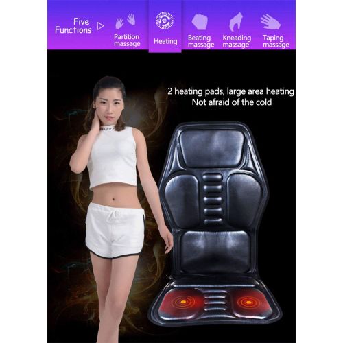  XIUTAO Automobile Massage Cushion for Relieving Stress Fatigue Heating Car Office Seat Massager Neck Shoulder Back Waist Leg Massage Relaxation