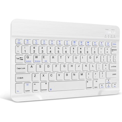  [아마존베스트]XIWMIX Ultra-Slim Wireless Bluetooth Keyboard - Universal Rechargeable Bluetooth Keyboard Compatible with iPad Pro/iPad Air/iPad 9.7/iPad 10.2/iPad Mini and Other iOS Android Windo