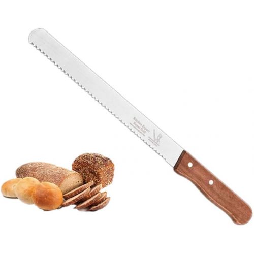  [아마존베스트]XIYUAN bread knife12-inch serrated serrated bread knife, non-stick stainless steel toaster knife and non-slip handle, traditional manual forging