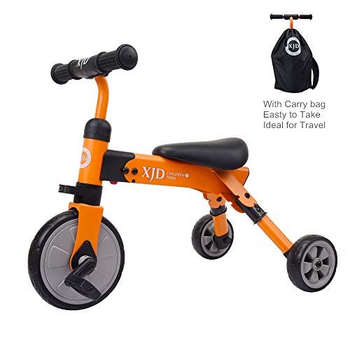  XJD 2 in 1 Kids Glide Tricycles Toddler Tricycle Baby Balance Bike Trike for 2 Years Old and Up Boys Girls Kids Bike Trike Kids Tricycle 2-4 Years Old Toddler Bike Trike Kids Baby