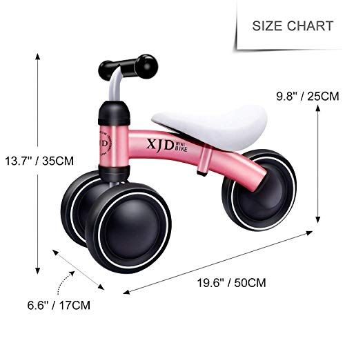  XJD Baby Balance Bike Bicycle Ride On Toys 1 Year Old Baby Walker 10-24 Months No Pedal 3 Wheels Toddler Bike Infant First Birthday Thanksgiving Indoor Outdoor