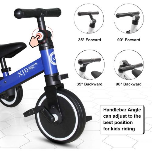  [아마존베스트]XJD 3 in 1 Kids Tricycles for 1-3 Years Old Kids Trike 3 Wheel Toddler Bike Boys Girls Trikes for Toddler Tricycles Baby Bike Trike Upgrade 2.0