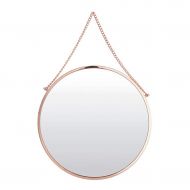 XJHOME-Mirrors 10″-30″ Wall Mirror Rose Gold Circle Vanity Mirror Clean Decor Mirror for Washrooms, Living Rooms, Bathroom and More, Round Wall Mount Mirror