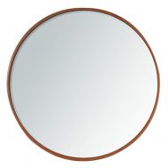 XJZxX Round Decorative Wall Decorative Mirror Polished Wall Mirror Be Applicable for Bathroom Bedroom -Personal Care Mirror (Color : Bronze, Size : Diameter 40cm)