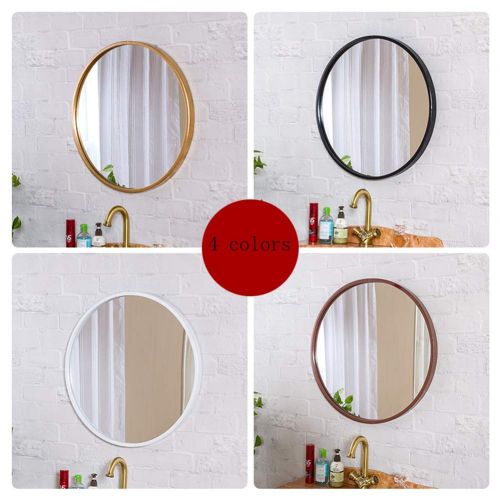  XJZxX Round Decorative Wall Decorative Mirror Polished Wall Mirror Be Applicable for Bathroom Bedroom -Personal Care Mirror (Color : Bronze, Size : Diameter 40cm)