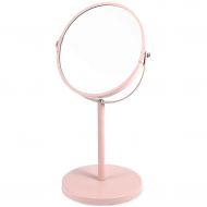 XJZxX Makeup Mirror Desktop/Portable with Mirror/Simple Large Round Double-Sided Mirror/Dormitory Dressing Table Princess Mirror/Single-Sided Magnification, Multi-Color Optional-(5