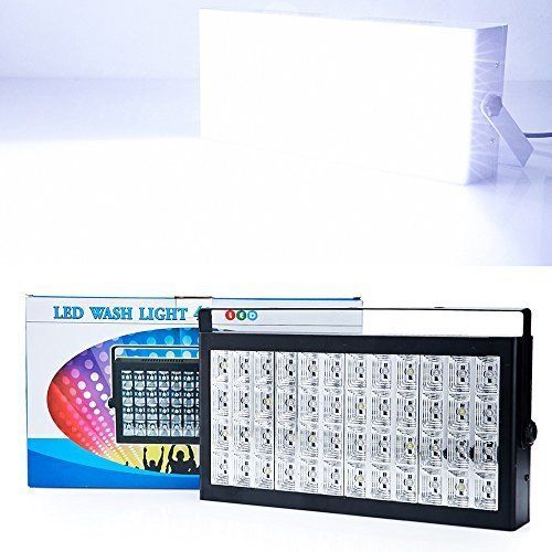  XKCL White color DMXSound Control 48 LED Wash Strobe Grille Lamp Disco Party DJ Home Light Music Show Projector Stage Lighting