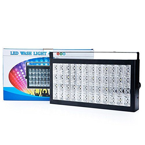  XKCL White color DMXSound Control 48 LED Wash Strobe Grille Lamp Disco Party DJ Home Light Music Show Projector Stage Lighting