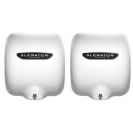 Excel Dryer XLERATOR XL-BW 1.1N High Speed Commercial Hand Dryer, White Thermoset Cover, Automatic Sensor, Surface Mounted, Noise Reduction Nozzle, LEED Credits 12.2 Amps 110/120V