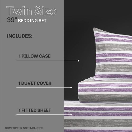  [아마존베스트]XLNT Twin Bedding Set (3 Piece Set) Blend| Twin Size Duvet/Comforter Cover, Bed Sheet, Pillow Cover | Super Soft, Deep Pockets, Machine Washable for Kids (Boys & Girls) Or Guest Ro