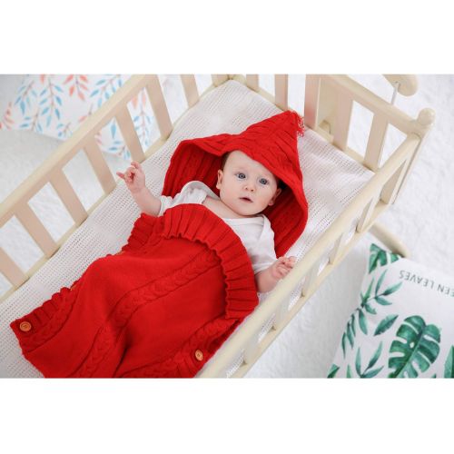  XMWEALTHY Newborn Baby Wrap Swaddle Blanket Knit Sleeping Bag Sleep Sack Stroller Wrap for...