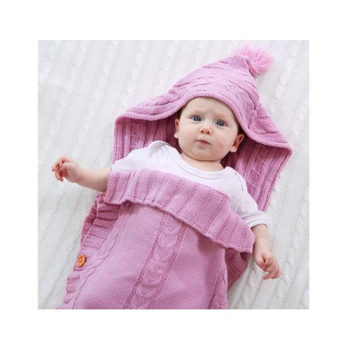  XMWEALTHY Newborn Baby Wrap Swaddle Blanket Knit Sleeping Bag Sleep Sack Stroller Wrap for...