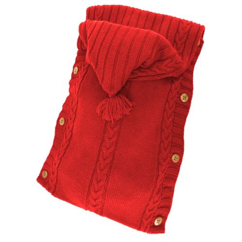  [아마존 핫딜]  [아마존핫딜]XMWEALTHY Newborn Baby Wrap Swaddle Blanket Knit Sleeping Bag Sleep Sack Stroller Wrap for Baby(Red) (0-6 Month)