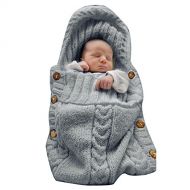 [아마존베스트]XMWEALTHY Newborn Baby Wrap Swaddle Blanket Knit Sleeping Bag Receiving Blankets Stroller...