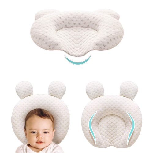  XMWEALTHY Infant Support Head Pillows Soft Baby Nursery Pillows Unisex Newborn Head Shaping Pillow Support Head Sleep Pillows 0-12 M