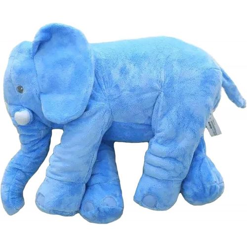  [아마존베스트]XMWEALTHY Unisex Baby Elephant Plush Doll Cute Large Size Stuffed Animal Plush Toy Doll Gifts for Girls Boys Blue