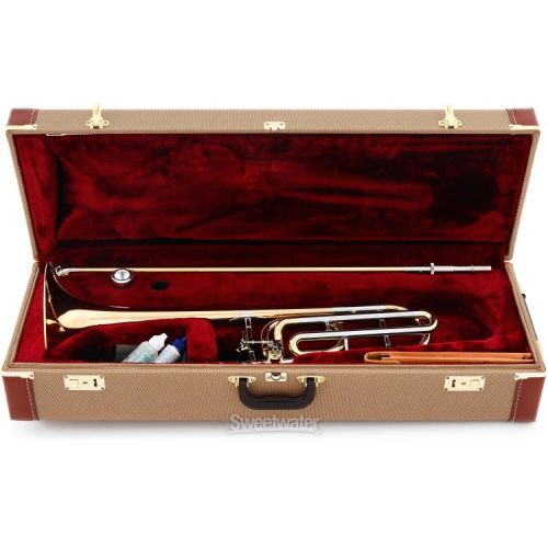  XO 1236RL Professional Trombone - F Attachment - Rose Brass Bell - Clear Lacquer