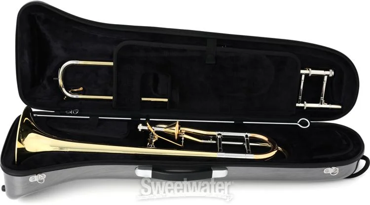  XO 1236LT Professional Trombone - F Attachment - Thru-Flo Valve - Clear Lacquer