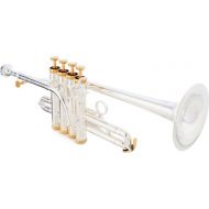 XO 1700RS Professional Series Bb/A Piccolo Trumpet - Rose Brass Bell - Silver Plated