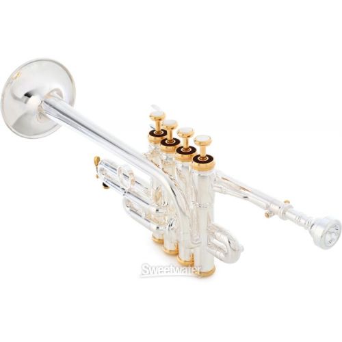  XO 1700RS Professional Series Bb/A Piccolo Trumpet - Rose Brass Bell - Silver Plated