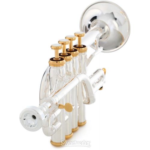  XO 1700RS Professional Series Bb/A Piccolo Trumpet - Rose Brass Bell - Silver Plated