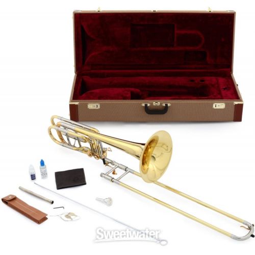  XO 1240L Professional Bass Trombone - Independent Rotors - Clear Lacquer