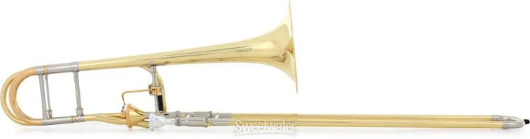  XO 1236LT Professional Trombone - F Attachment - Thru-Flo Valve - Clear Lacquer Demo