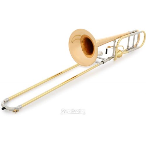  XO 1236RL-T Professional Trombone - F Attachment - Thru-Flo Valve - Clear Lacquer