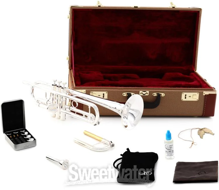  XO 1604RS-R Professional Bb Trumpet - Reverse Leadpipe - Rose Brass Bell - Silver Plated