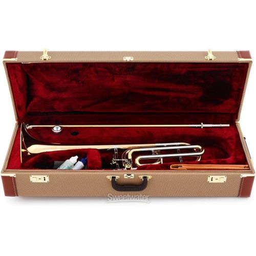  XO 1236RL Professional F Attachment Trombone - Clear Lacquer with Closed Wrap Demo