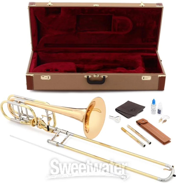  XO 1240RL-T Bass Trombone with Red Brass Bell - Clear Lacquer Demo