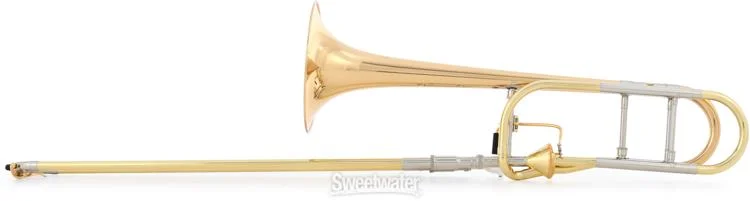  XO 1236RL-T Professional F Attachment Trombone - Clear Lacquer with Thru-Flo Valve Demo