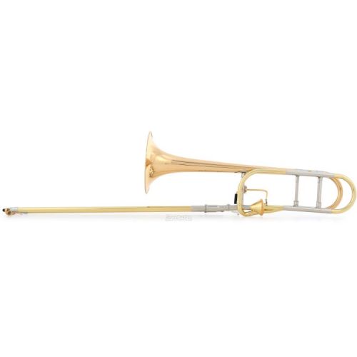  XO 1236RL-T Professional F Attachment Trombone - Clear Lacquer with Thru-Flo Valve Demo