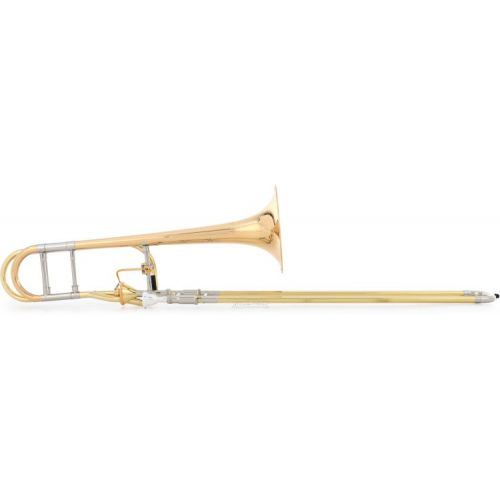  XO 1236RL-T Professional F Attachment Trombone - Clear Lacquer with Thru-Flo Valve Demo