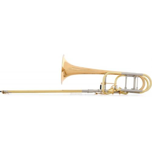  XO 1240RL-T Bass Trombone - Red Brass Bell - Dual Independent Thayer Valves - Clear Lacquer Demo