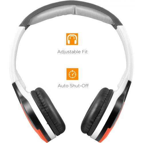  [아마존베스트]XO Vision Universal IR in Car Entertainment Wireless Foldable Headphones, Orange