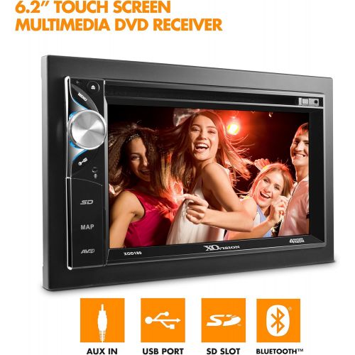  XO Vision 6.2-Inch Touch Screen DVD Receiver with Built-In Bluetooth