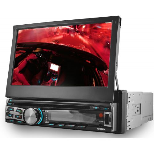  XO Vision X358 7 in-Dash Touch Screen DVD Receiver with Front USB & AV Inputs