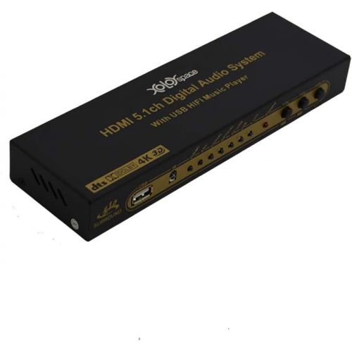  XOLORspace DU50 HDMI/ARC/COAXIAL/Optical/USB to 5.1 Audio decoder System with Remote Control